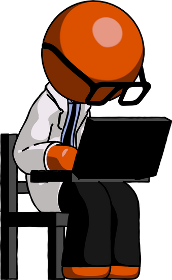 Doctor Scientist Man Using Laptop Computer - Doctor Scientist Man Using Laptop Computer (339x550)