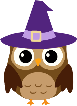 Happy Halloween Owl Clipart - Happy Halloween Owl Clipart (344x496)