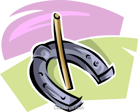 Horseshoe Royalty Free Vector Clip Art Illustration - Horseshoe Royalty Free Vector Clip Art Illustration (480x389)