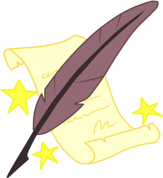 Quill Clipart Mark - Quill Clipart Mark (571x624)