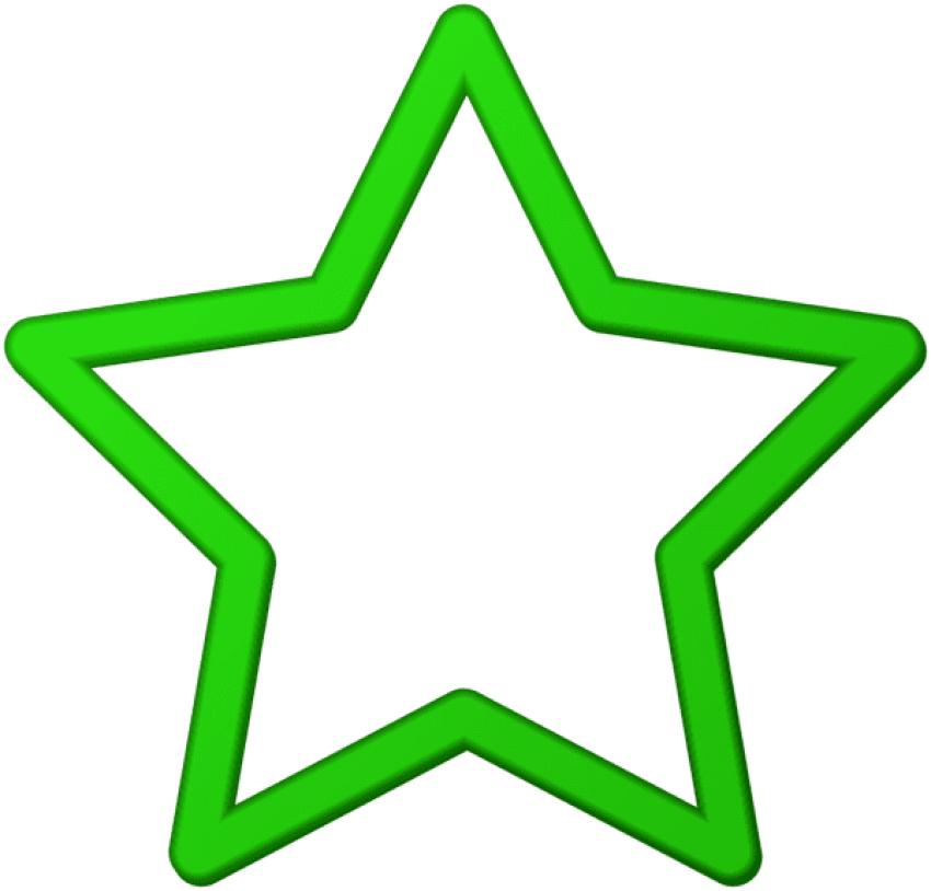 Free Png Download Green Star Border Frame Png Clipart - Free Png Download Green Star Border Frame Png Clipart (850x814)
