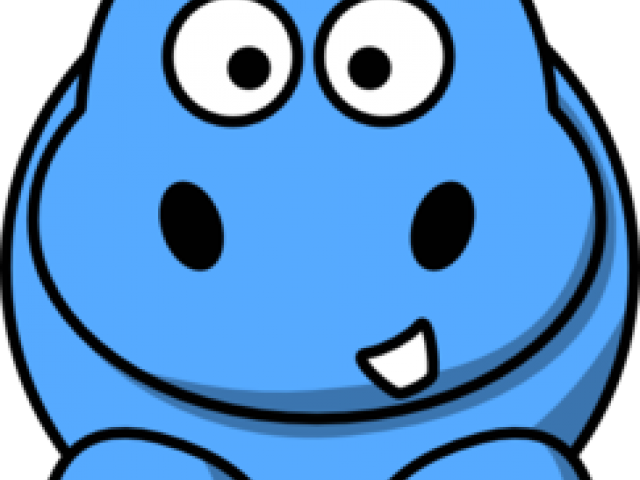 Hippo Clipart Blue Hippo - Hippo Clipart Blue Hippo (640x480)