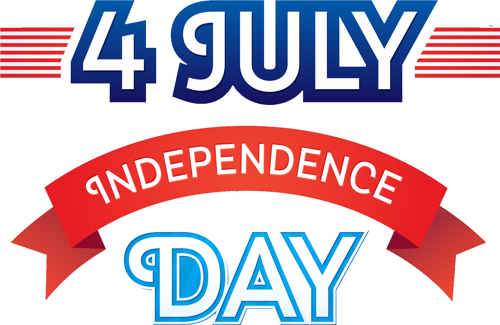 4th Of July Png Banner Vector - 4th Of July Png Banner Vector (1667x1210)
