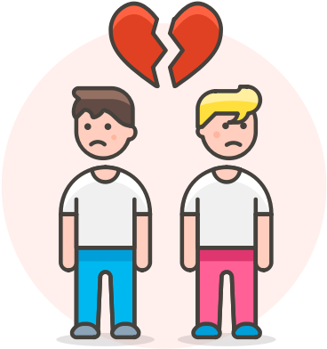 Break Up Clipart Couple Fight - Break Up Clipart Couple Fight (457x512)