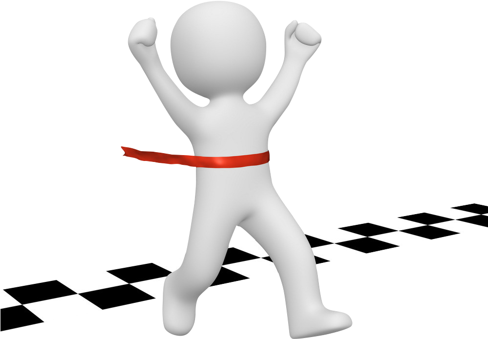 Cross The Finish Line Clipart - Cross The Finish Line Clipart (1000x757)