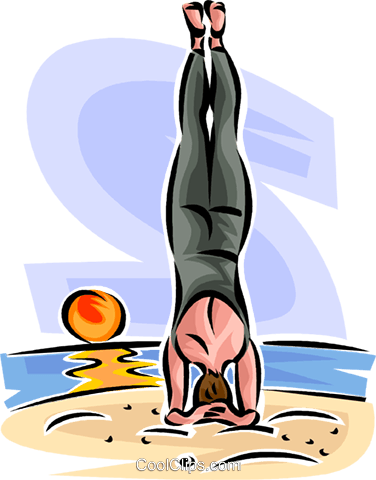 Woman Doing Yoga Royalty Free Vector Clip Art Illustration - Woman Doing Yoga Royalty Free Vector Clip Art Illustration (376x480)