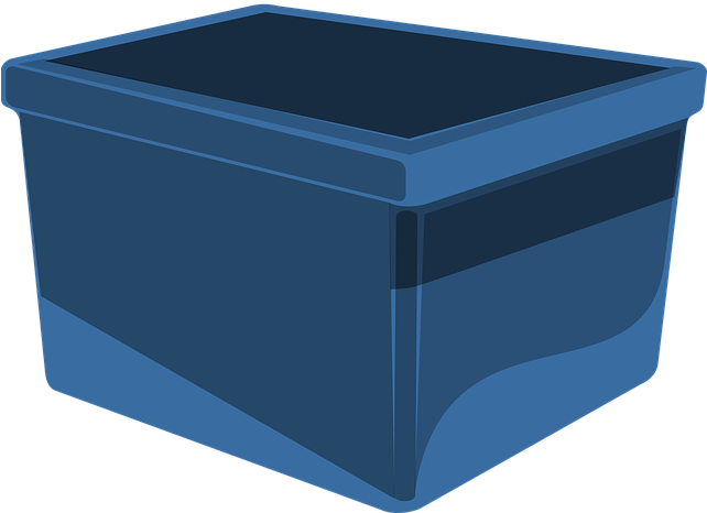 Clipart Box Storage Bin - Clipart Box Storage Bin (641x720)