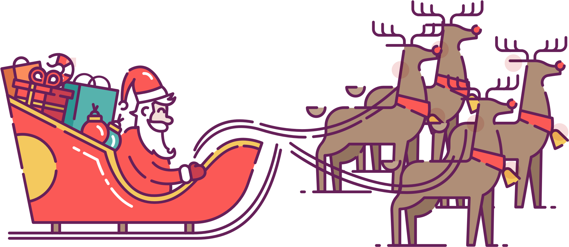 Santa In Pulled By - Santa In Pulled By (1920x1280)