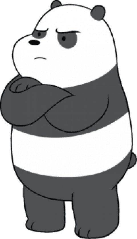 Free Png Download We Bare Bears Panda Angry Clipart - Free Png Download We Bare Bears Panda Angry Clipart (481x835)