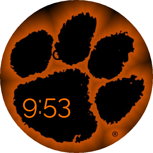 Clemson Tiger Paw - Clemson Tiger Paw (632x632)