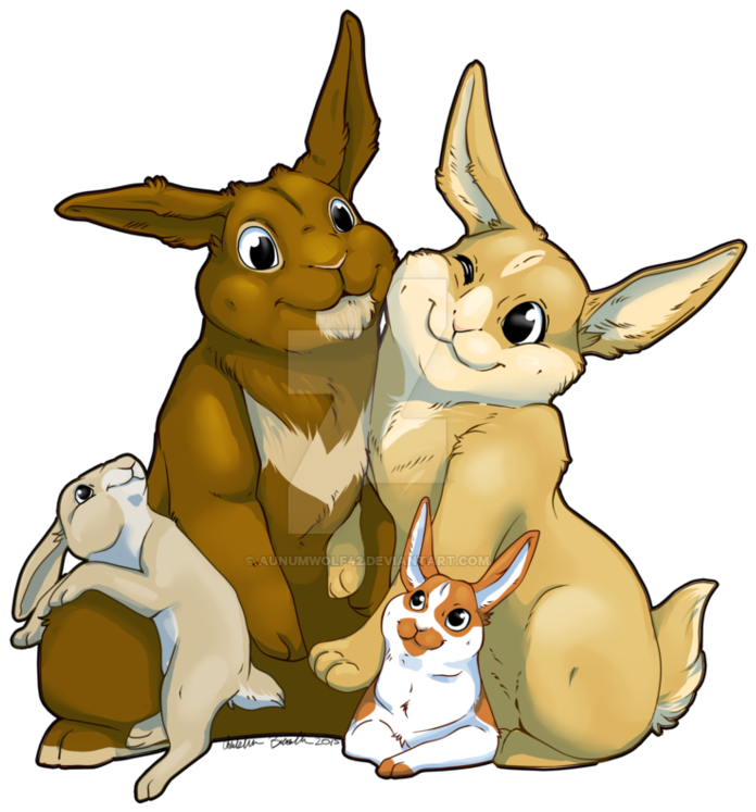 Bunny By Aunumwolf On Deviantart - Bunny By Aunumwolf On Deviantart (966x827)