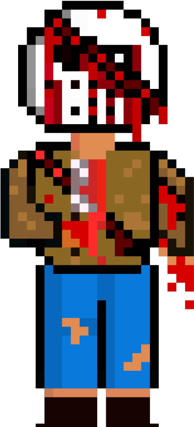 Killer With Hockey Mask Sprite Pixel Art Maker - Killer With Hockey Mask Sprite Pixel Art Maker (1368x855)