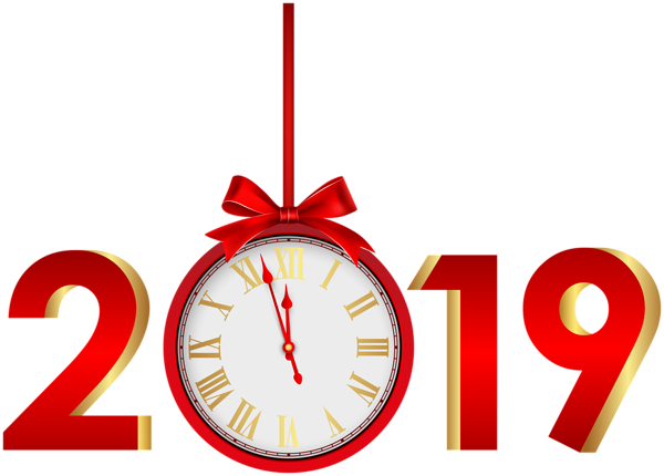 Happy New Year 2019 Free Vector And Png Hd Vector Clipart - Happy New Year 2019 Free Vector And Png Hd Vector Clipart (600x430)