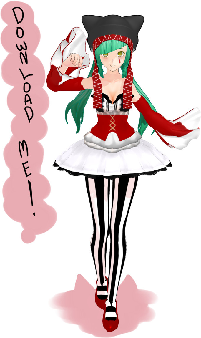 Pierreta Miku Model Download By Robieyn - Mmd Cute Model Download (683x1171)