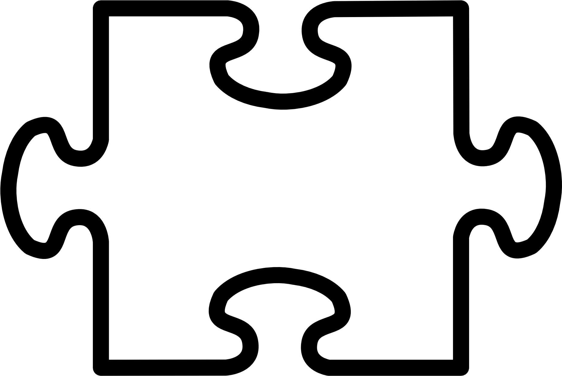 Пазл картинка чб