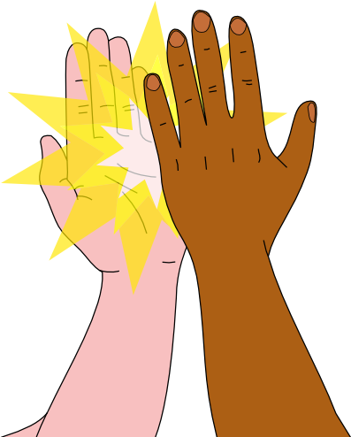 Fetching High Five Clipart Free Cliparts And Others - High Five Png (500x500)