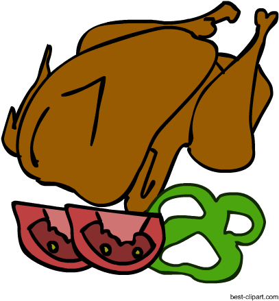 Cooked Thanksgiving Turkey Free Clip Art Image - Cooked Thanksgiving Turkey Free Clip Art Image (450x450)