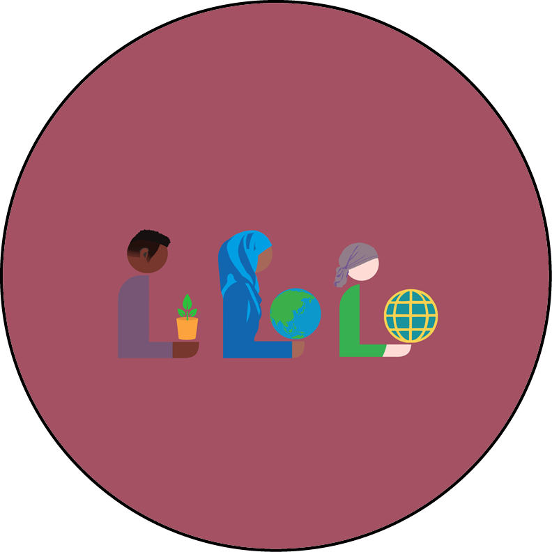 Blank Round Button Template Featuring Three Diverse - Neon Green Peace Sign (792x792)