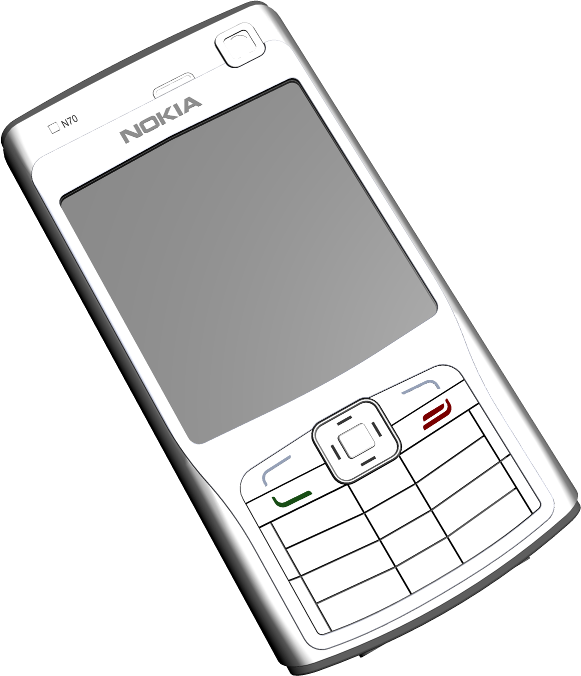 Nokia N70 Phone Png Clipart - Clip Art (1201x1401)