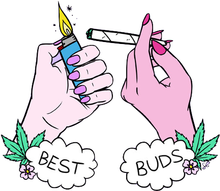 Smoke Clipart Png - Best Buds (1024x1024)