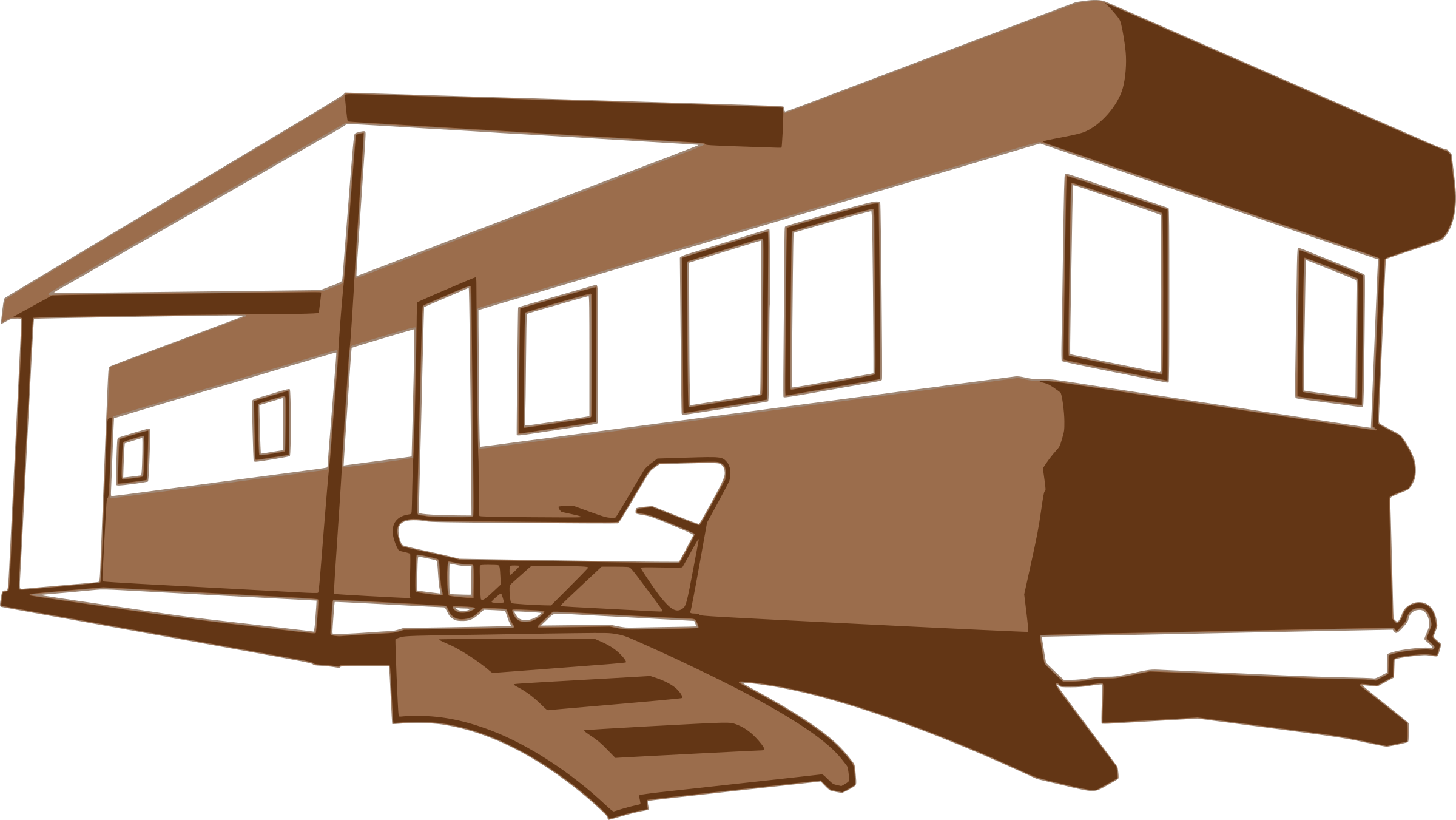 How To Set Use Mobile Home Svg Vector - Trailer Park Vector (2400x1351)