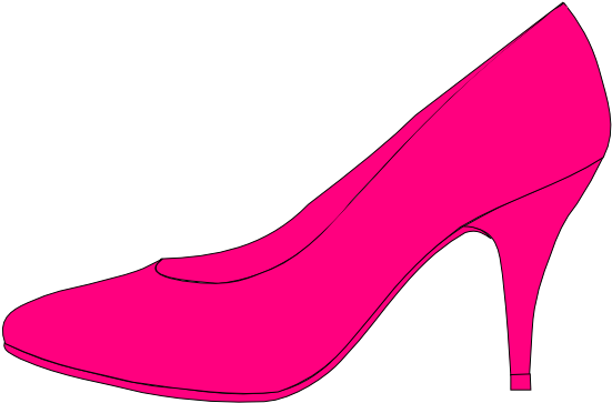 Cinderella Slipper Clipart - Cartoon High Heel Shoes (600x439)