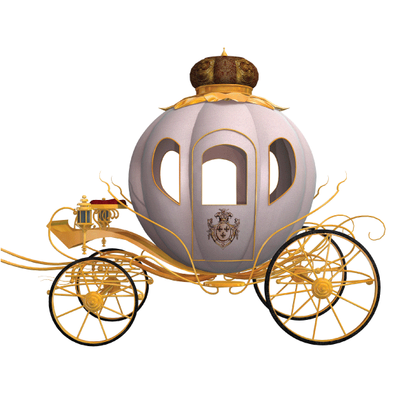 Princess Carriage Wheelchair Costume Child's - Pumpkin Car Png (640x640)