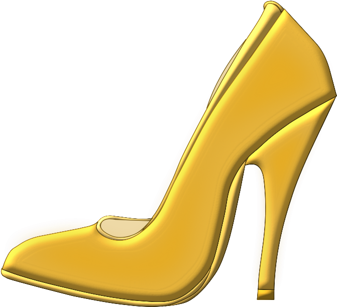 Pink Stiletto Cliparts Free Download Clip Art Free - Sapato Dourado Desenho Png (800x701)
