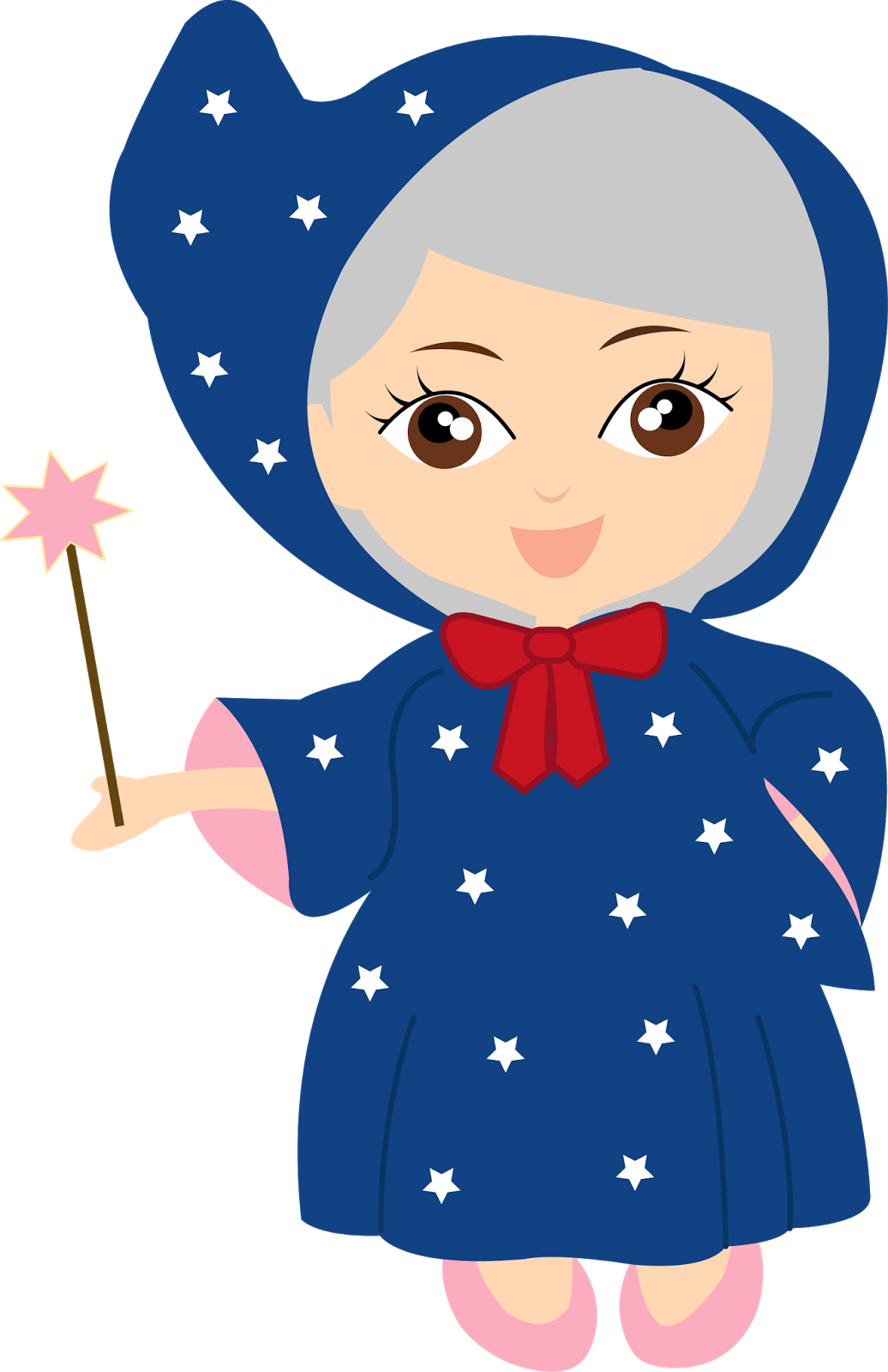 Cricut - Cute Fairy Godmother Clipart (1036x1600)