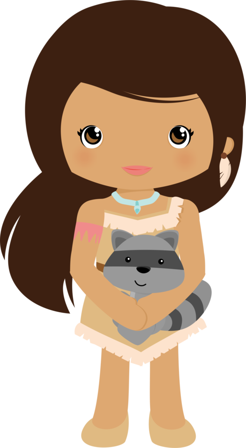 Pocahontas And Meeko - Pocahontas Baby Png (495x900)