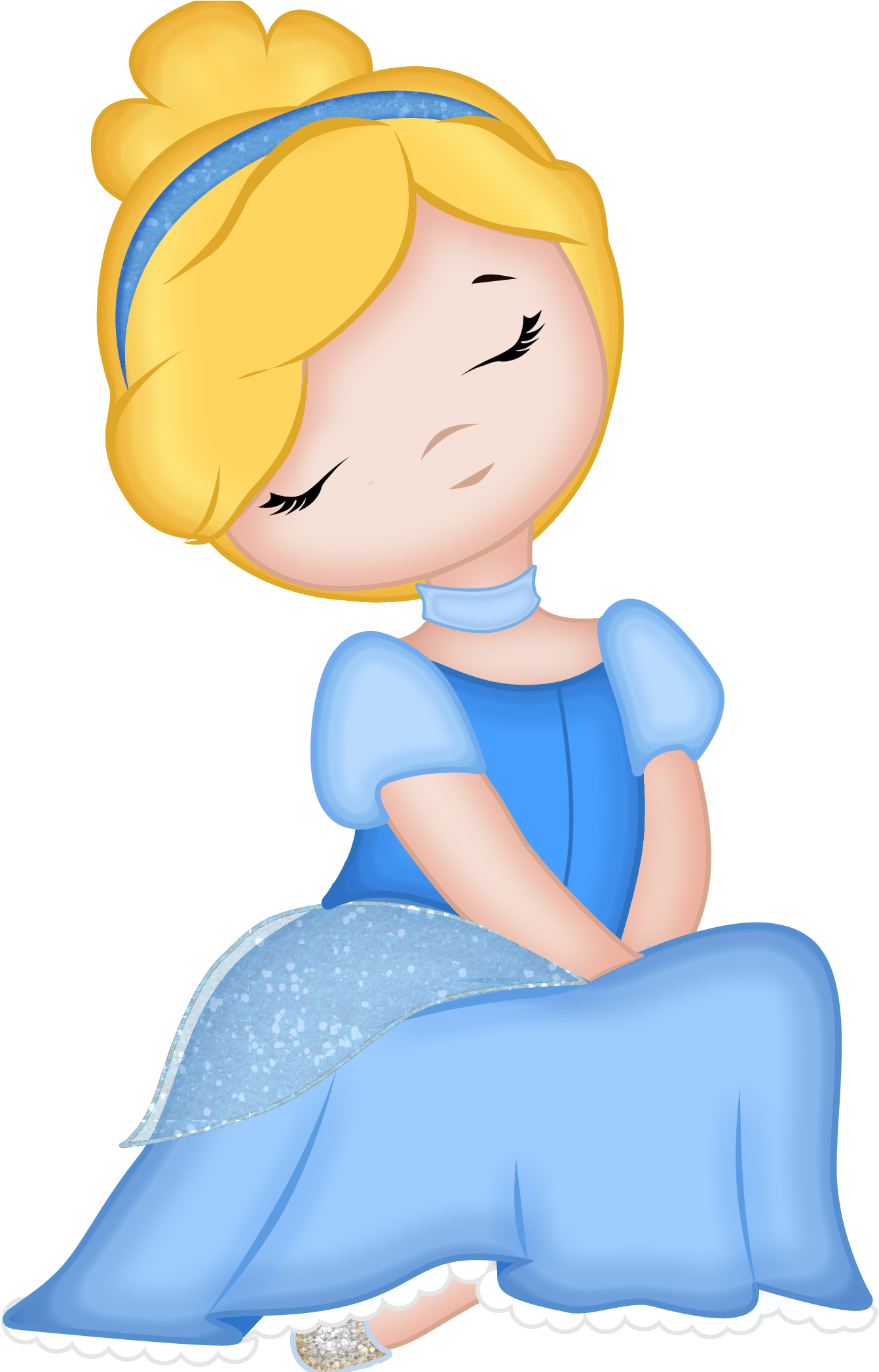 Say Hello - Cute Princess Clipart Png (1399x2093)