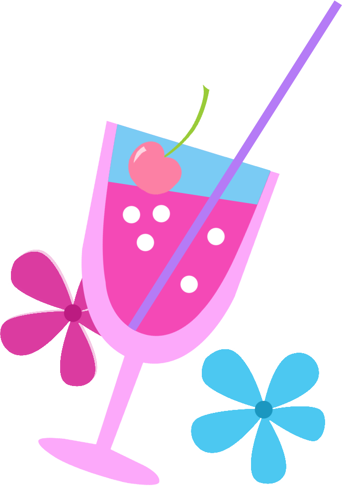 Free Scrapbooks Surely For Keeps - Drink Pink Clipart (688x977)