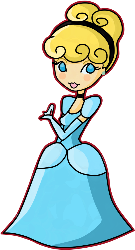 Chibi Cinderella By Ladymisterio - Cinderella Chibi (533x891)