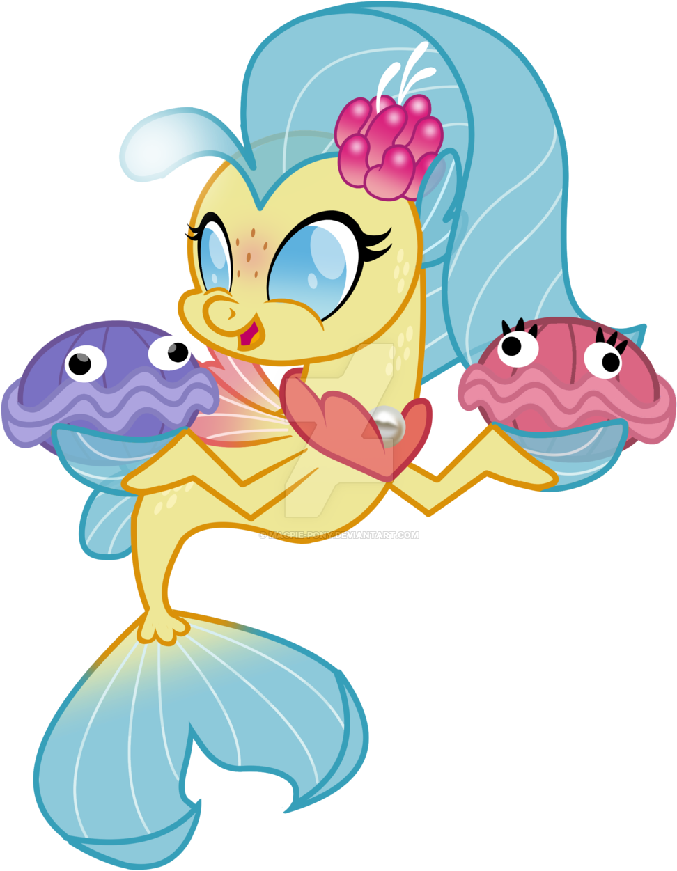 Baby Princess Skystar By Magpie Pony On Deviantart - My Little Pony Baby Princess Skystar (1024x1285)