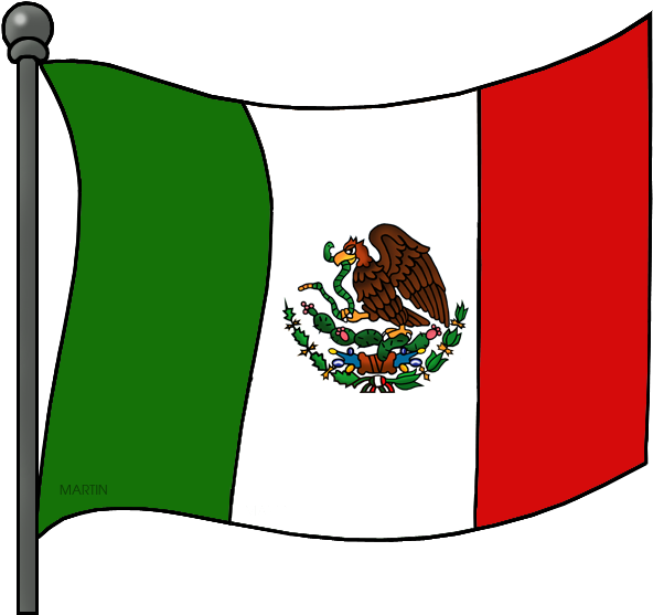 Mexican Flag - Mexican Flag Clipart (648x604)