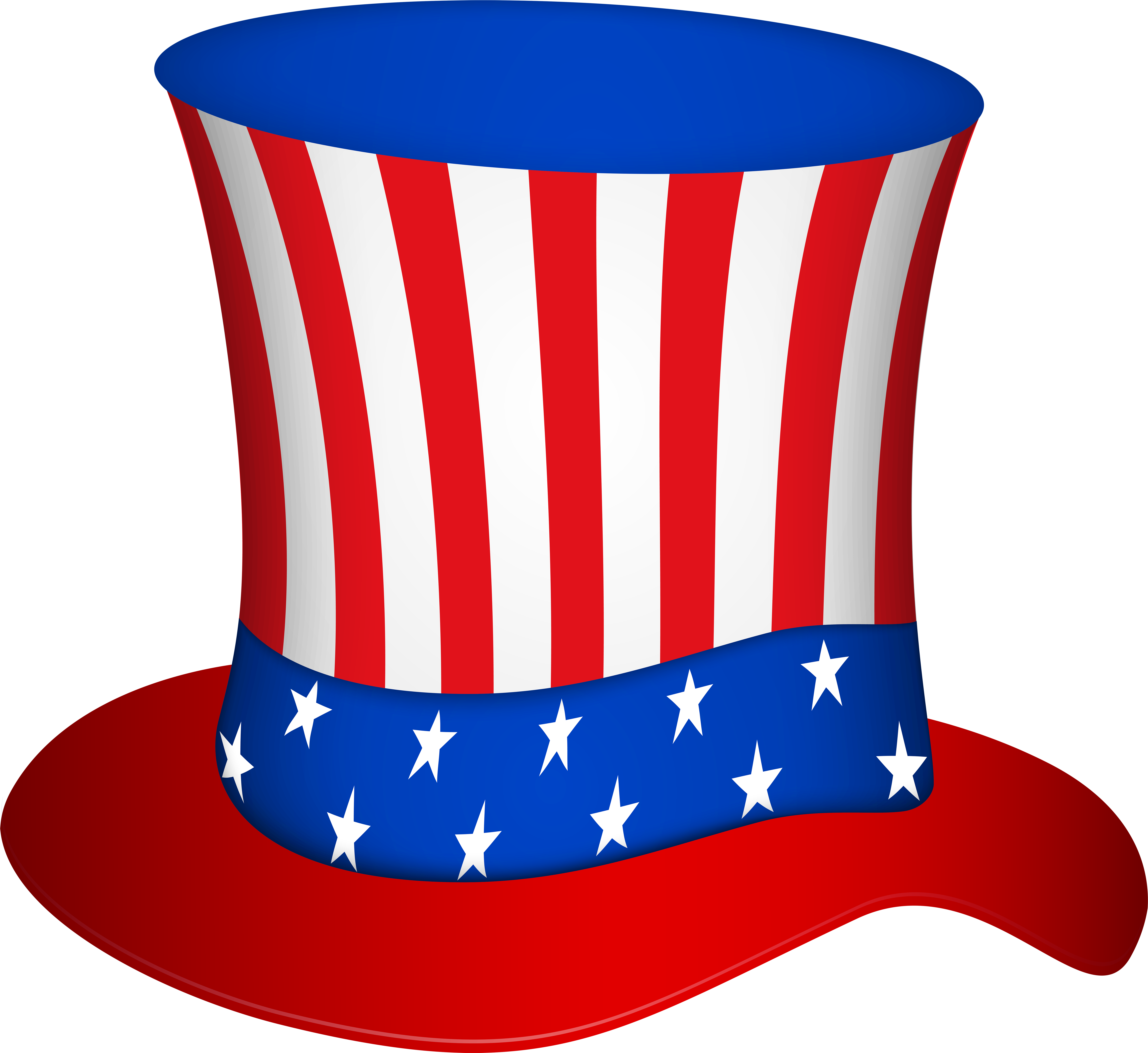 Uncle Sam Hat Png Transparent Clip Art Image - Uncle Sam Hat Png Transparent Clip Art Image (8000x7325)