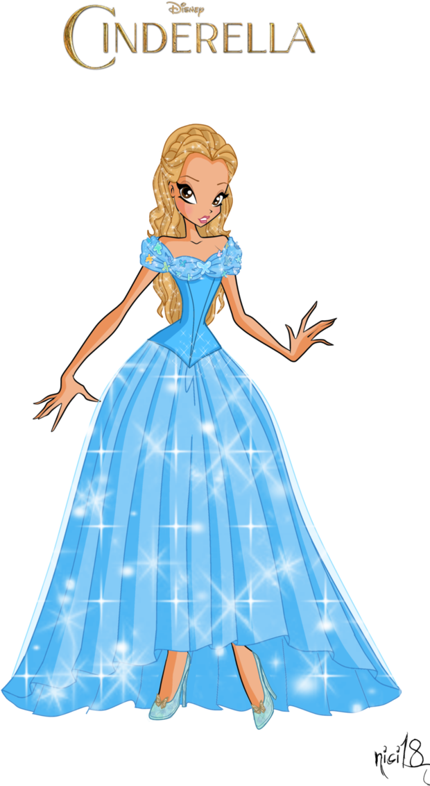 Cinderella Winx Club By Nici18 - Cinderella Winx (671x1189)
