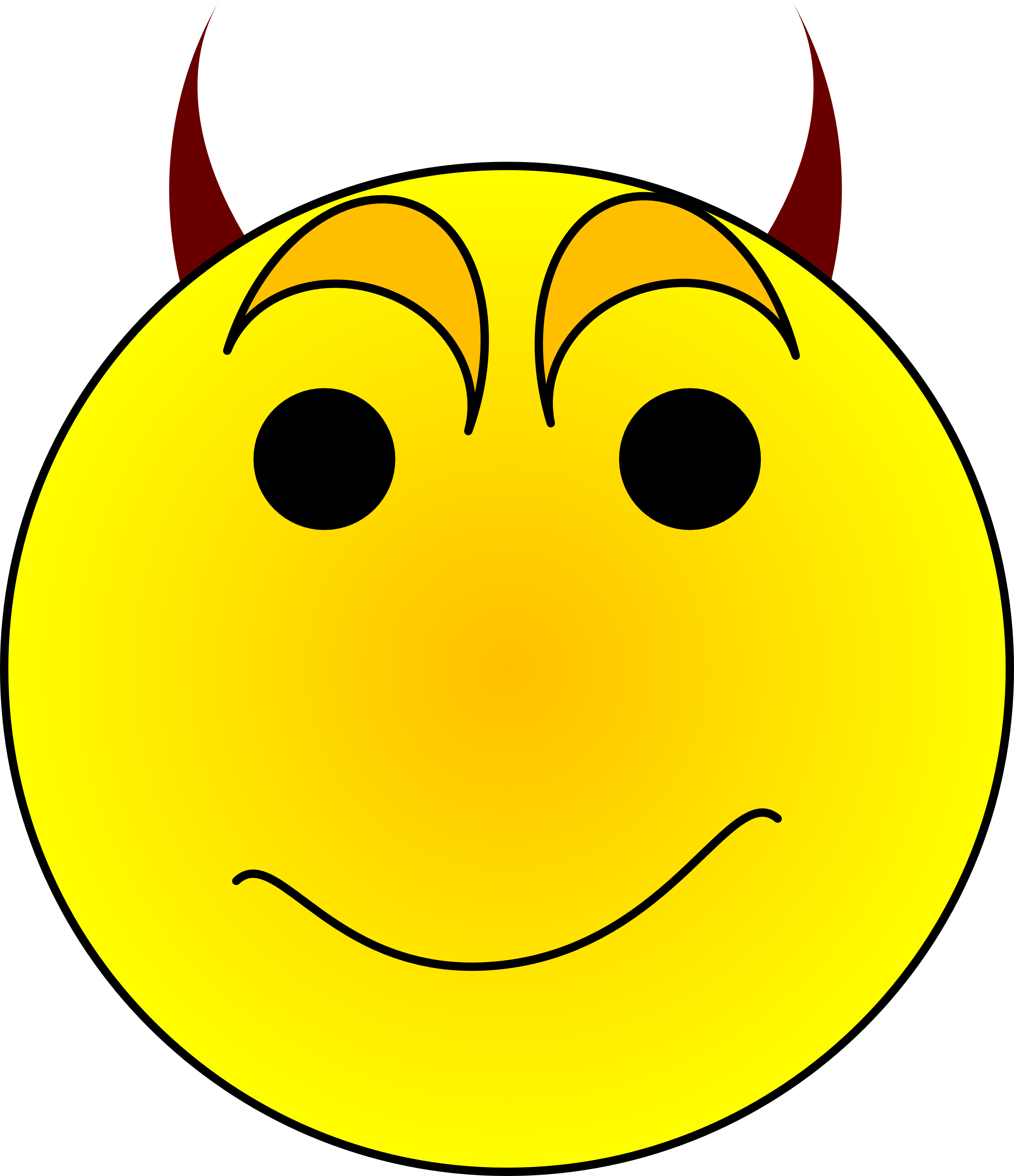 Devil Smiley Face Clip Art - Devil Smiley Face Clip Art (2760x3200)