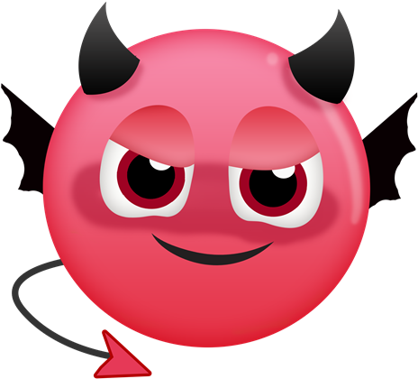 Free Devil And Evil Emoji - Evil And Good Emojis (480x491)