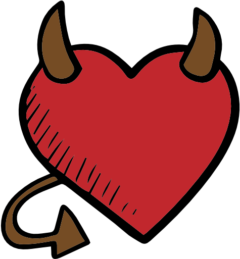 Devil Free Icon - Valentines Day Tattoo Png (512x512)