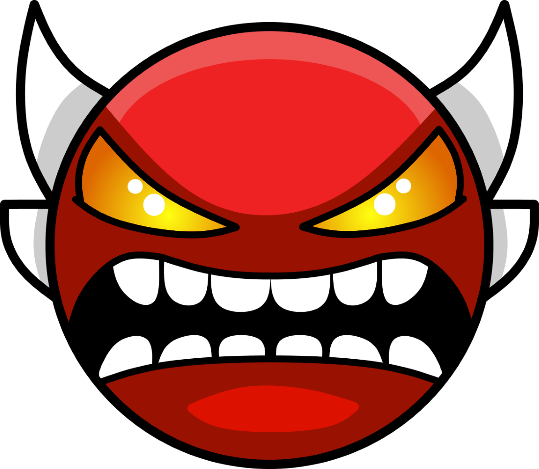 Demon - Geometry Dash Insane Demon Face (1100x957)