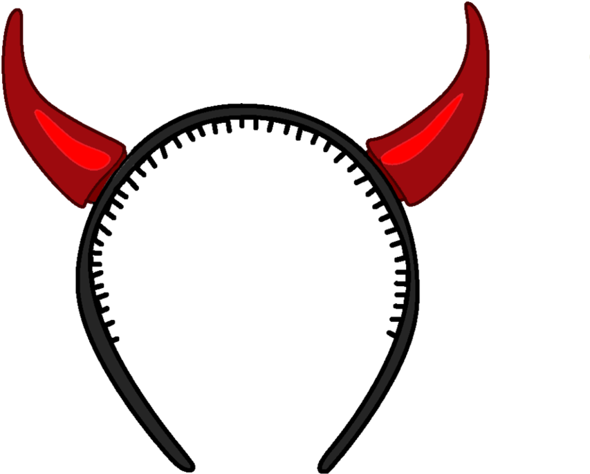 Devil Horns By Dawnbluedragon - Devil Horn Headband Png (942x848)