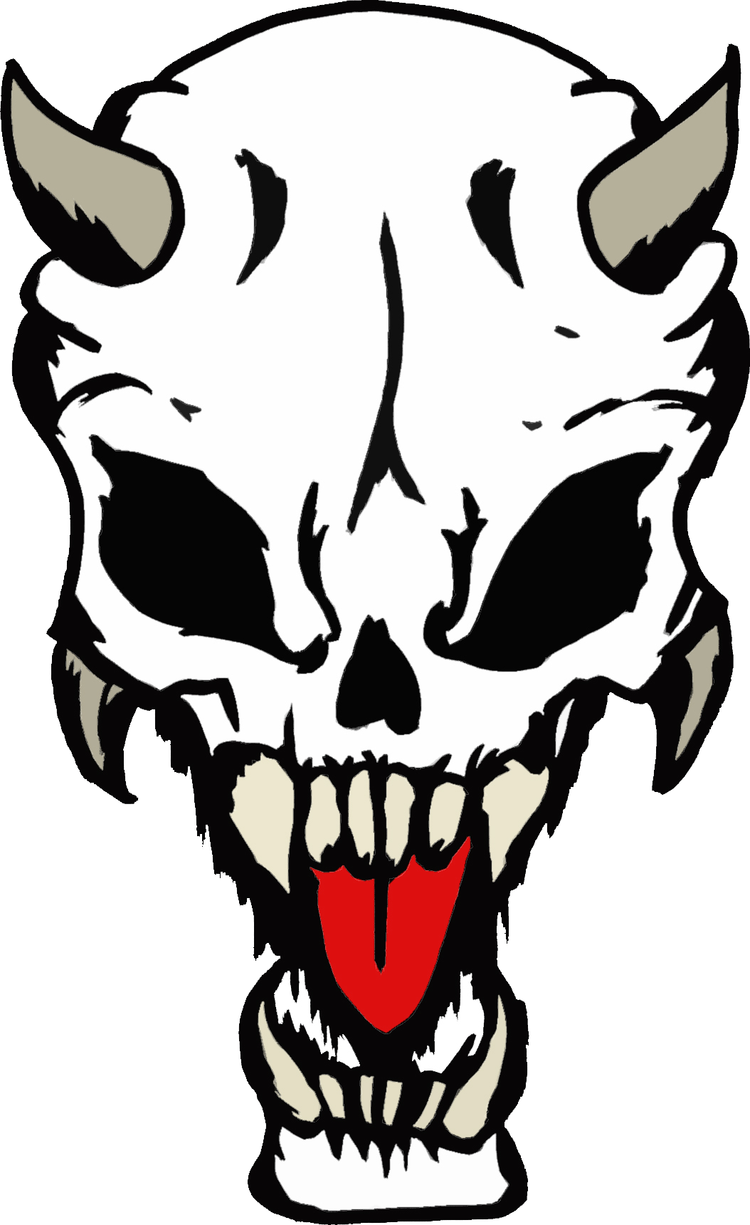 Demon Skull By Justdejan Demon Skull By Justdejan - Transparent Demon Logo (1054x1720)