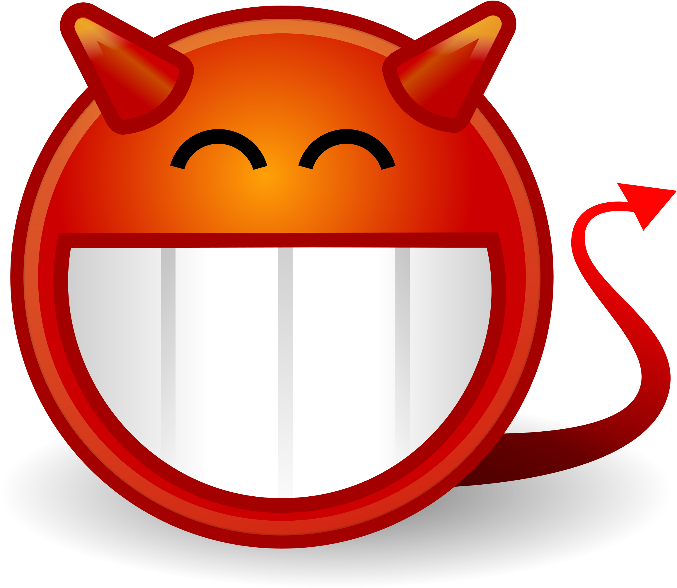 Face Devil - Devil Smiley Face (2400x2400)