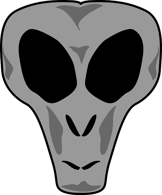 Monster, Skull, Head, Face, Creature, Demon - Alien Head (533x640)