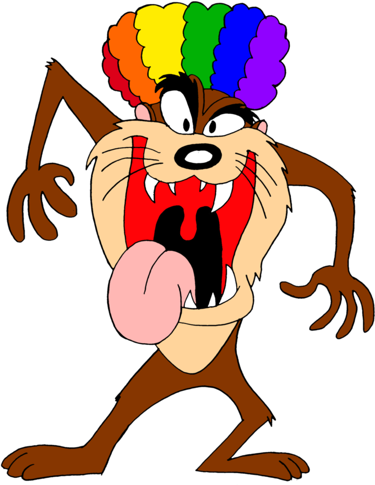 Taz Circus Afro By Brermeerkat16 - Png Cartoons Taz (802x996)