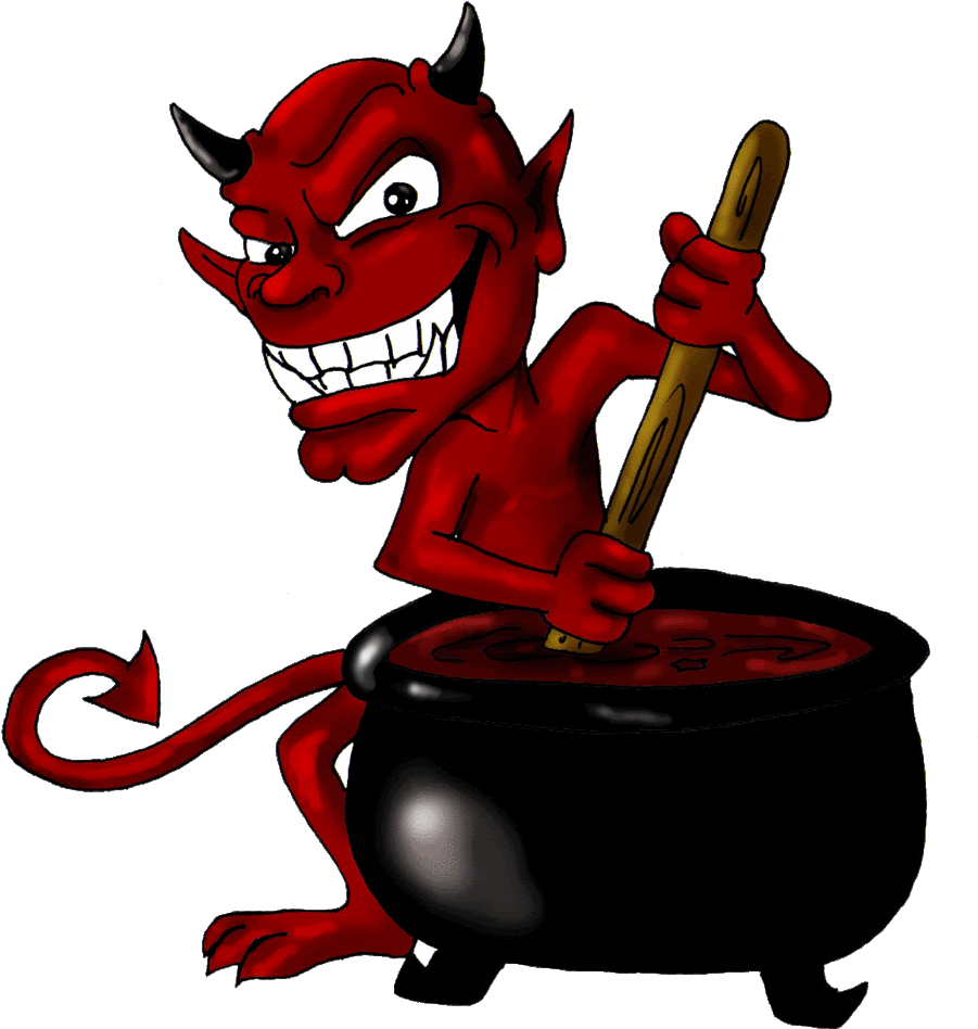 Not Sure But I Think I Was About Four Or Five Years - Devil Cooking (568x600)