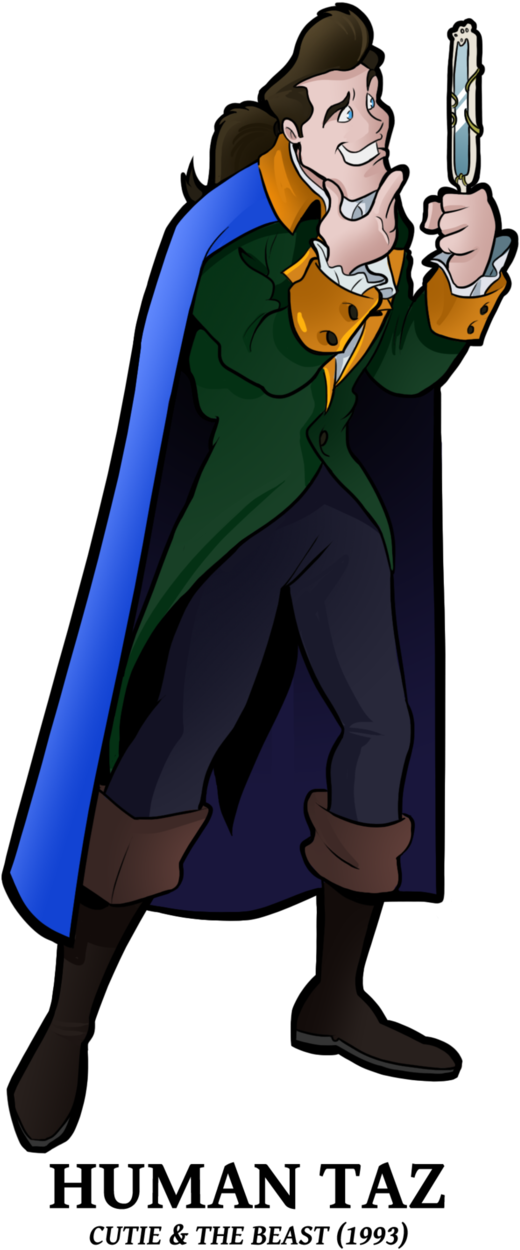 Human Taz By Boscoloandrea - Cutie And The Beast Animaniacs (631x1267)