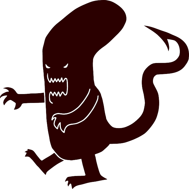 Extraterrestrial, Fangs, Devil, Angry, Evil - Alien Evil Cartoon Png (640x639)