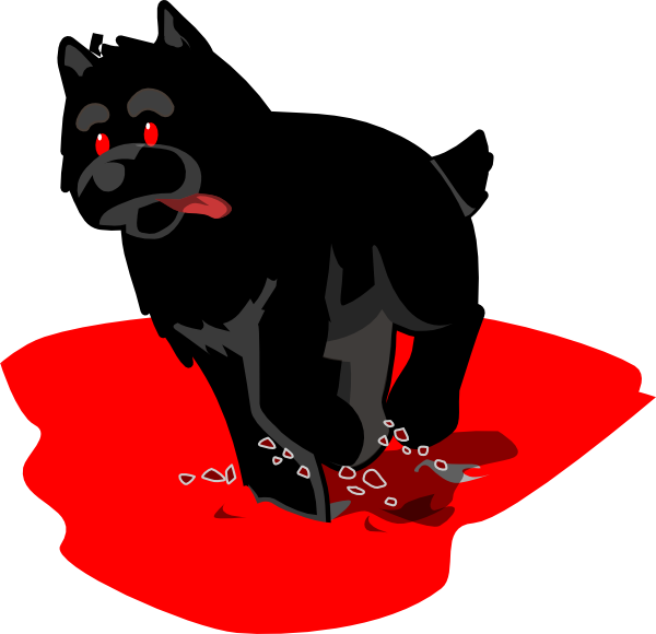 Hellhound Clip Art - Hellhound (600x580)